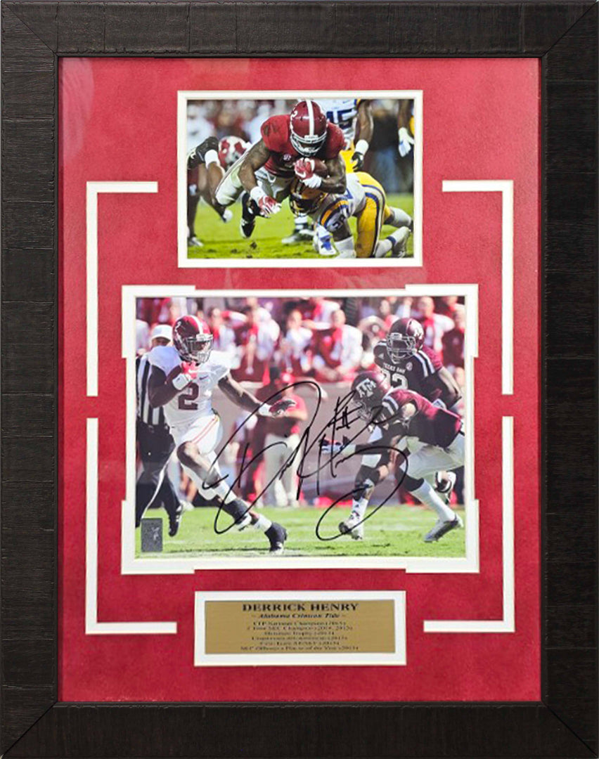 Derrick Henry - Alabama Crimson Tide - Autographed Framed Photo