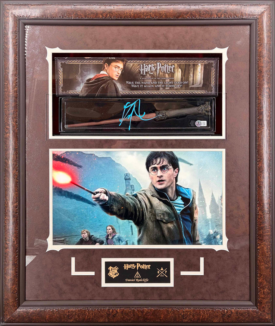 Daniel Radcliffe - Harry Potter - Autographed Wand in Framed Shadowbox