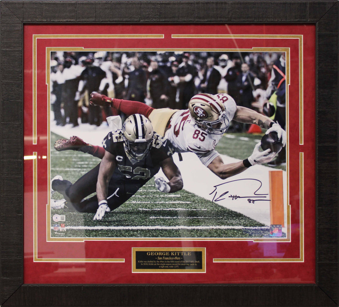George Kittle – San Francisco 49ers – Autographed Framed Photo