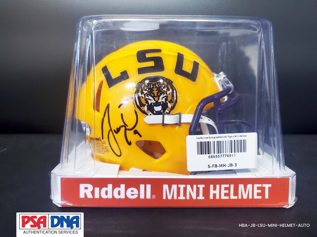 Joe Burrow – LSU Tigers – Autographed Mini Helmet