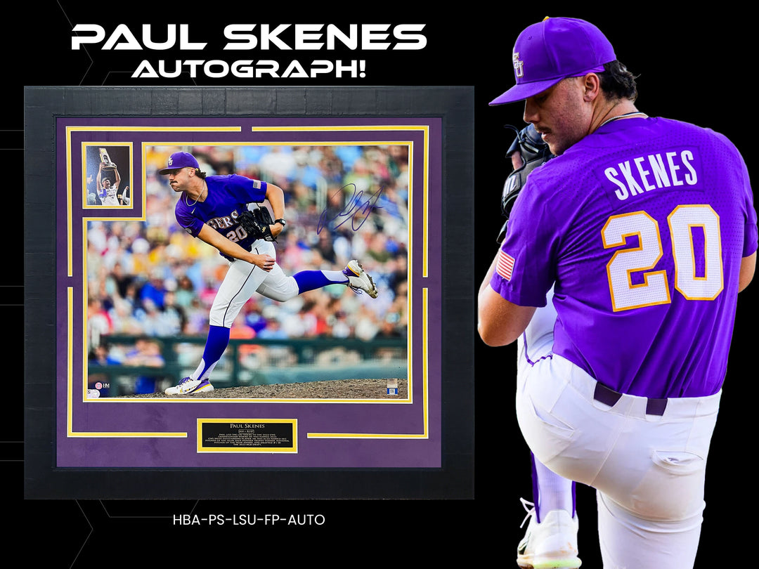 Paul Skenes - LSU Tigers -Autographed Frame Photo