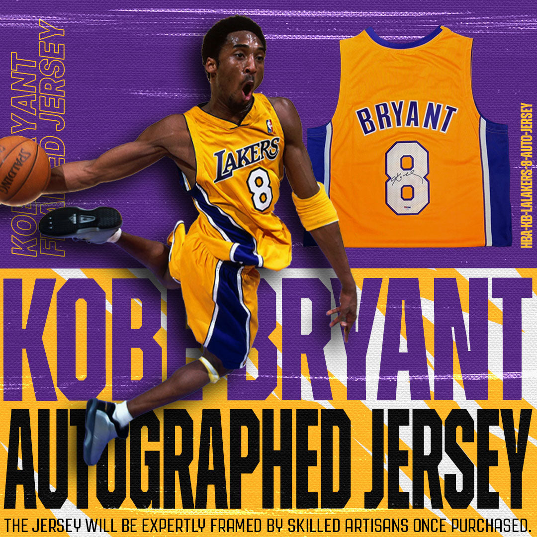 Kobe Bryant – Los Angeles Lakers No. 8 – Autographed Jersey (PSA/DNA COA: 812680)