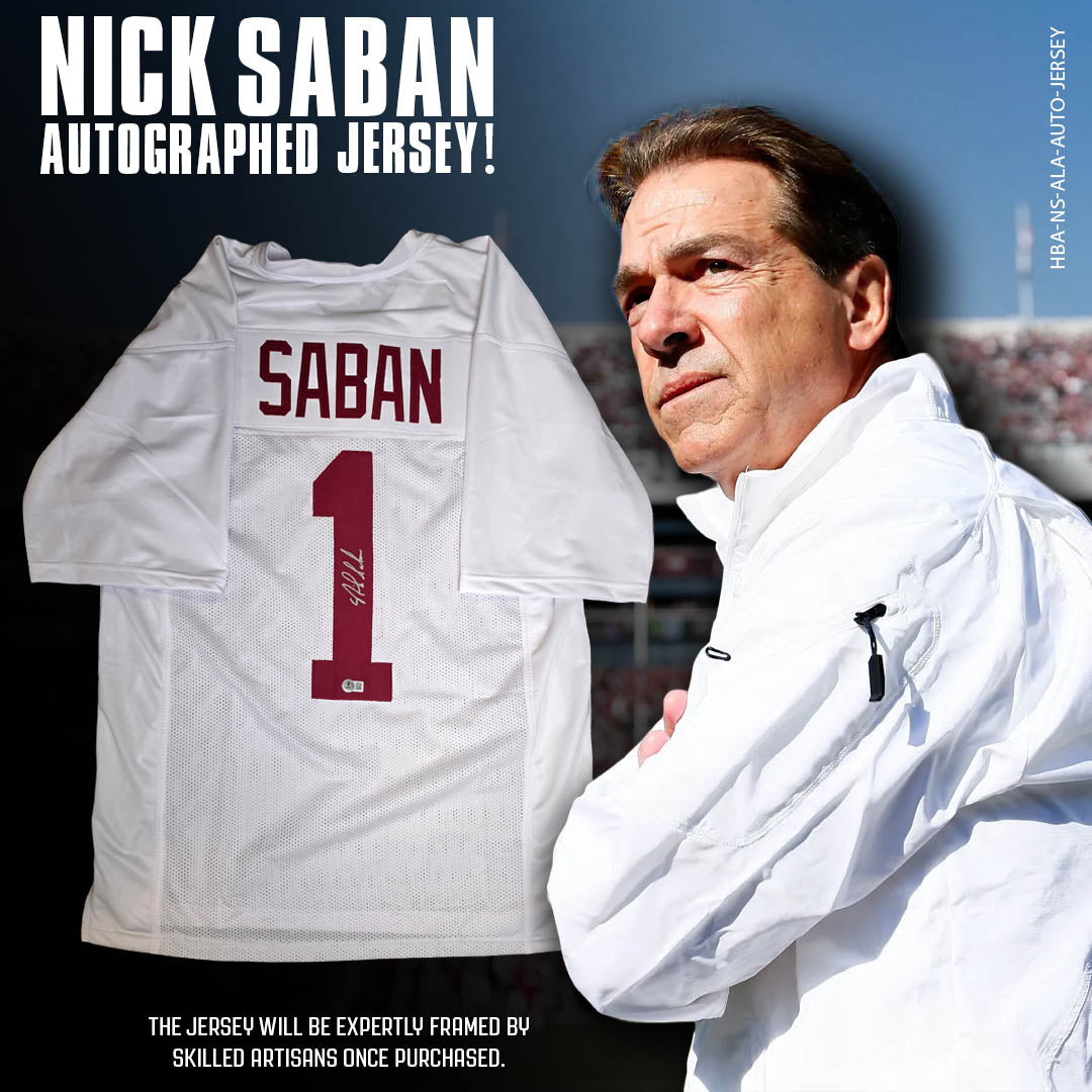 Nick Saban – Alabama Crimson Tide – Autographed Jersey