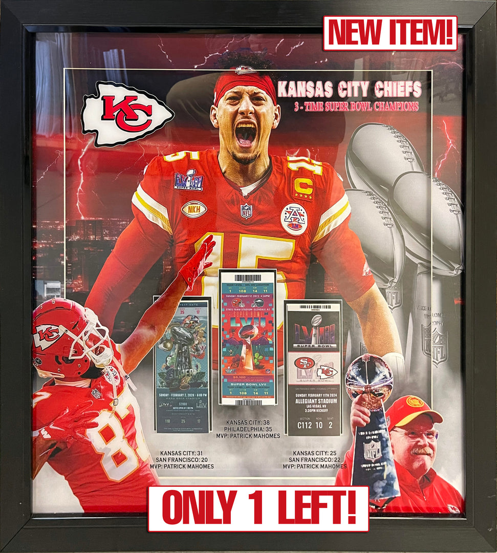 Patrick Mahomes - Kansas City Chiefs - 3x Super Bowl Champions