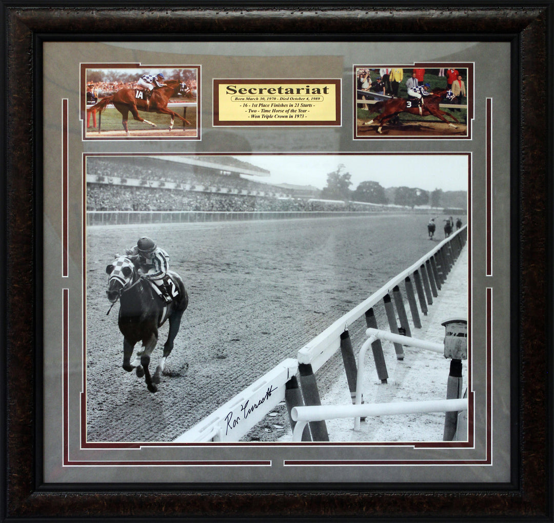 Ron Turcotte - Secretariat - Autographed Framed Photo