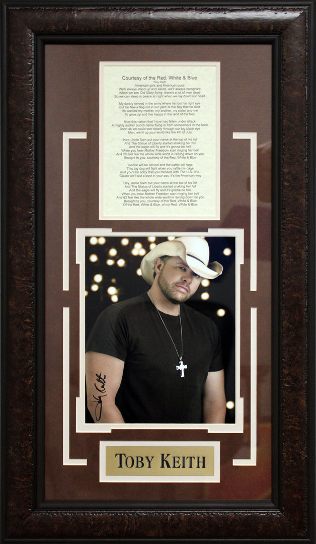 Toby Keith - Autographed Frame Photo