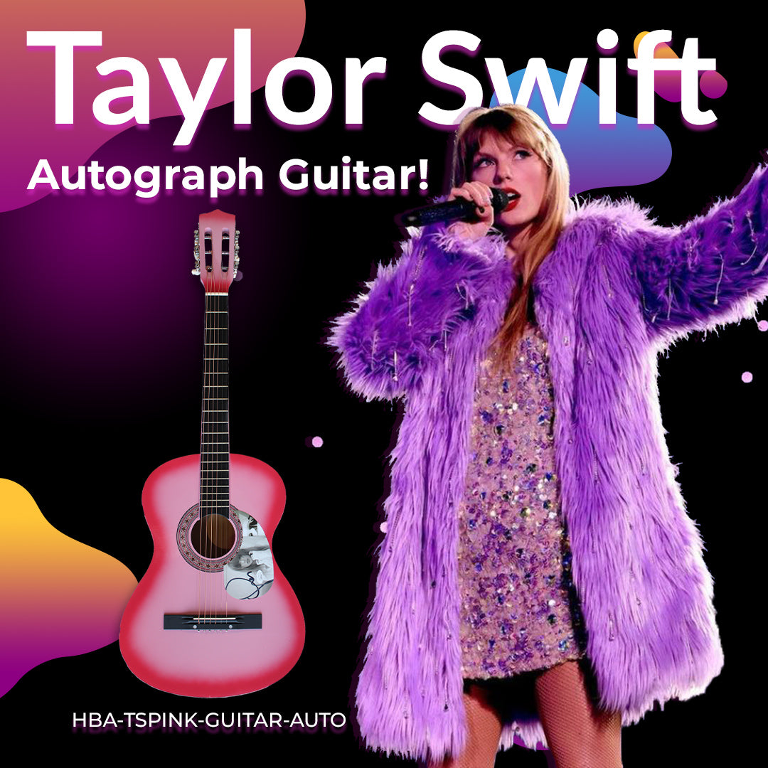 Taylor Swift - Pink Autographed Guitar