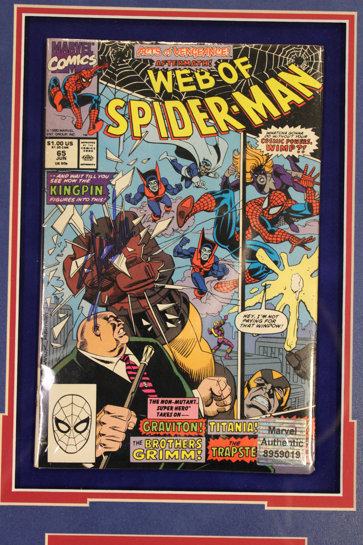 Stan Lee – Autographed Web of Spider-Man Issue #65 Comic - SOLD!