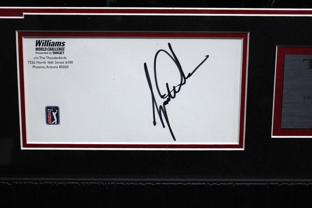 Tiger Woods Danny Day LTD Ed Art with Autograph and Genuine Masters Pass