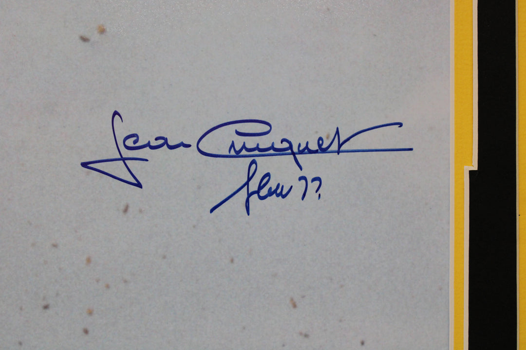 Jean Cruguet - Seattle Slew - 1977 Triple Crown - Autographed Framed Photo