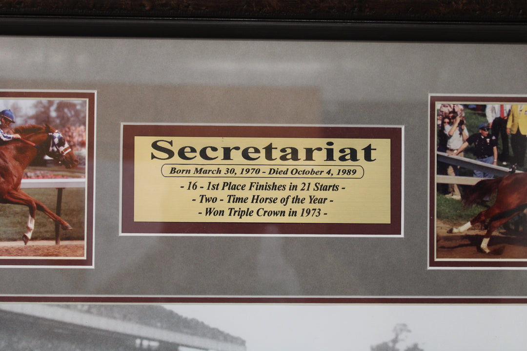 Ron Turcotte - Secretariat - Autographed Framed Photo
