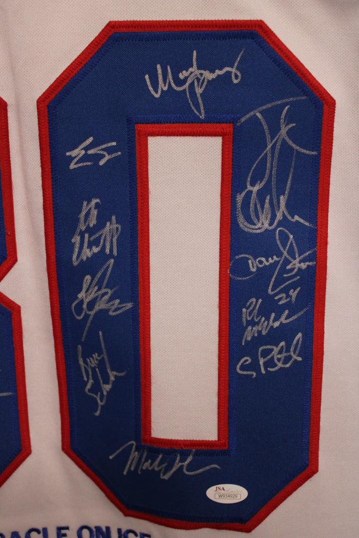 Team USA Hockey - Multi-Autographed Framed Jersey