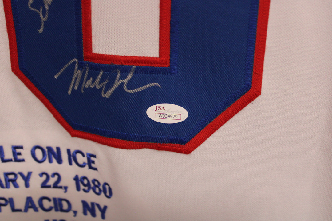 Team USA Hockey - Multi-Autographed Framed Jersey