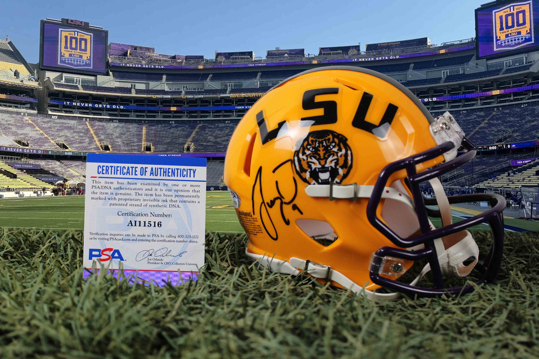 Joe Burrow – LSU Tigers – Autographed Mini Helmet