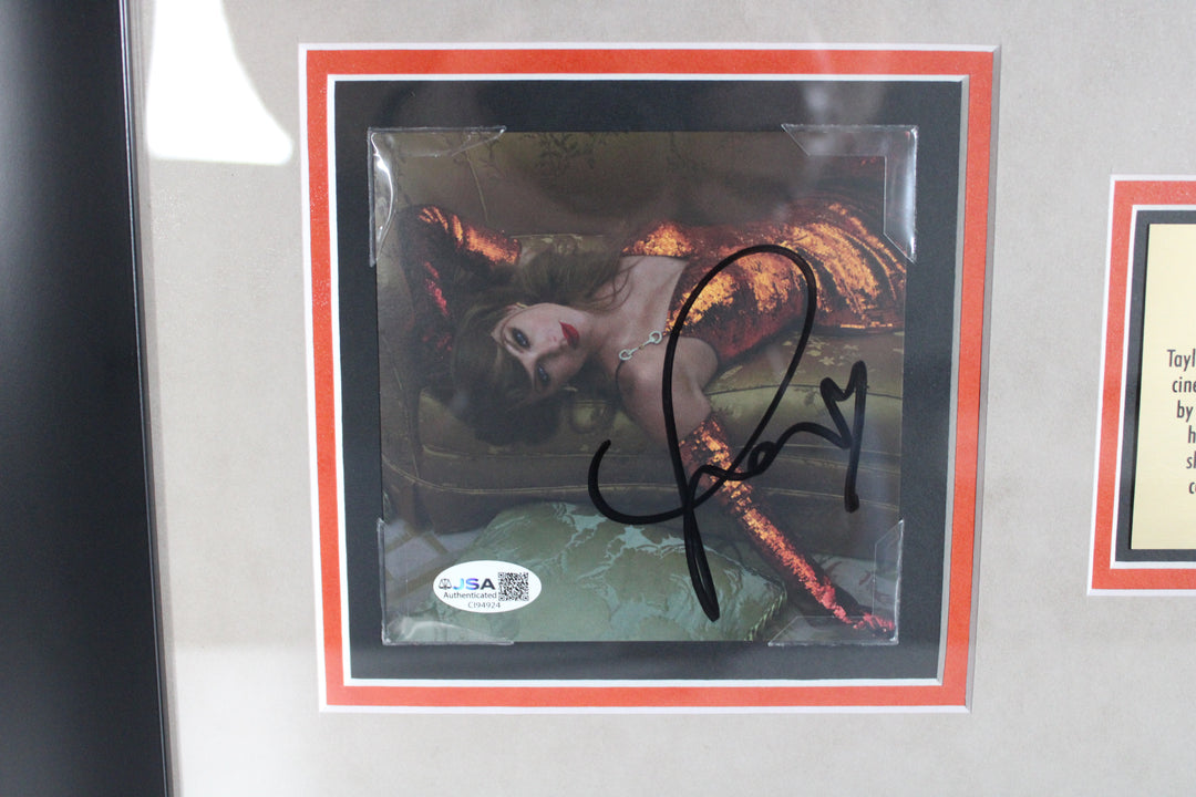 Taylor Swift – The Life of a Showgirl – Framed Autographed CD Insert & Vinyl Record