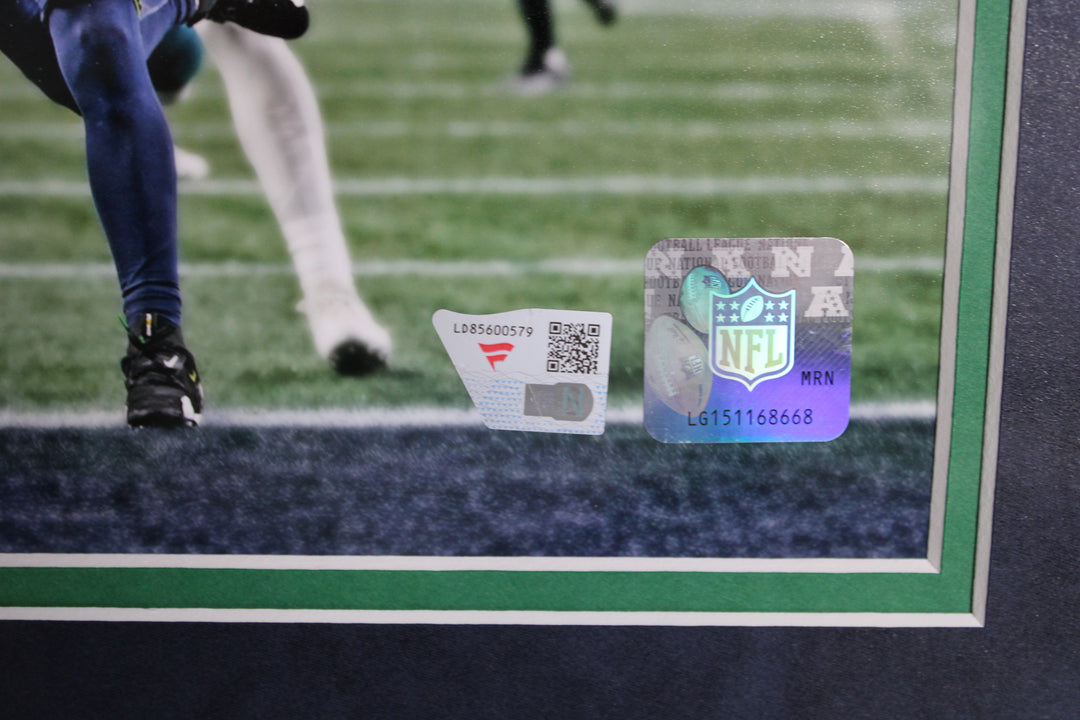 Jaxon Smith-Njigba - Seattle Seahawks - Autographed Framed Photo with Replica Tickets