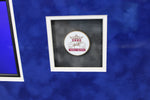 Load image into Gallery viewer, Ron Turcotte – Autographed Silk Jockey Jersey – Hinged Shadowbox Display with Race Dirt &amp; Video Screen