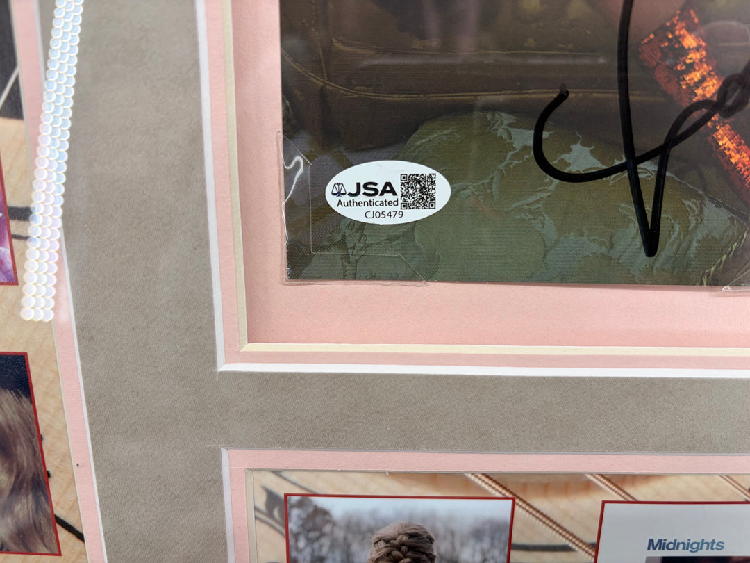 Taylor Swift - The Life of a Showgirl - Album Collage with Autographed CD Cover