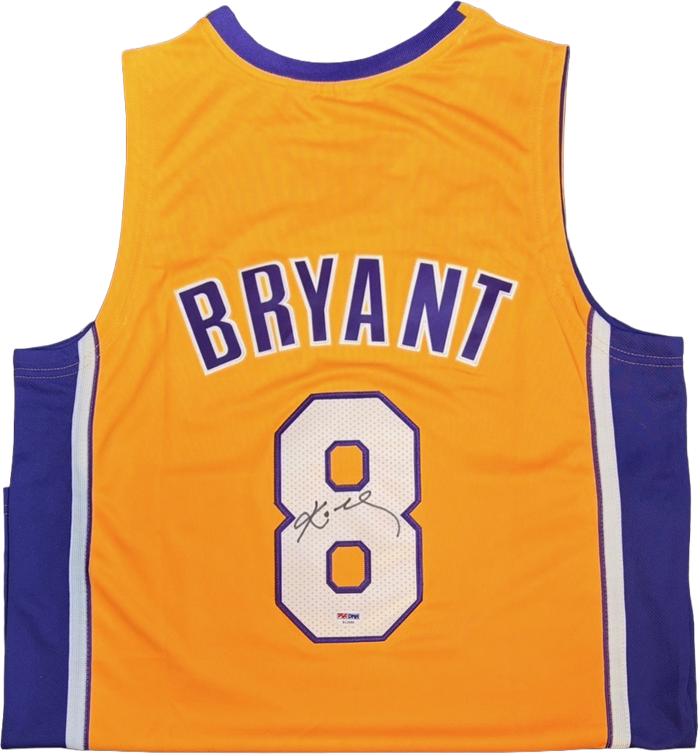 Kobe Bryant – Los Angeles Lakers No. 8 – Autographed Jersey (PSA/DNA COA: 812680)