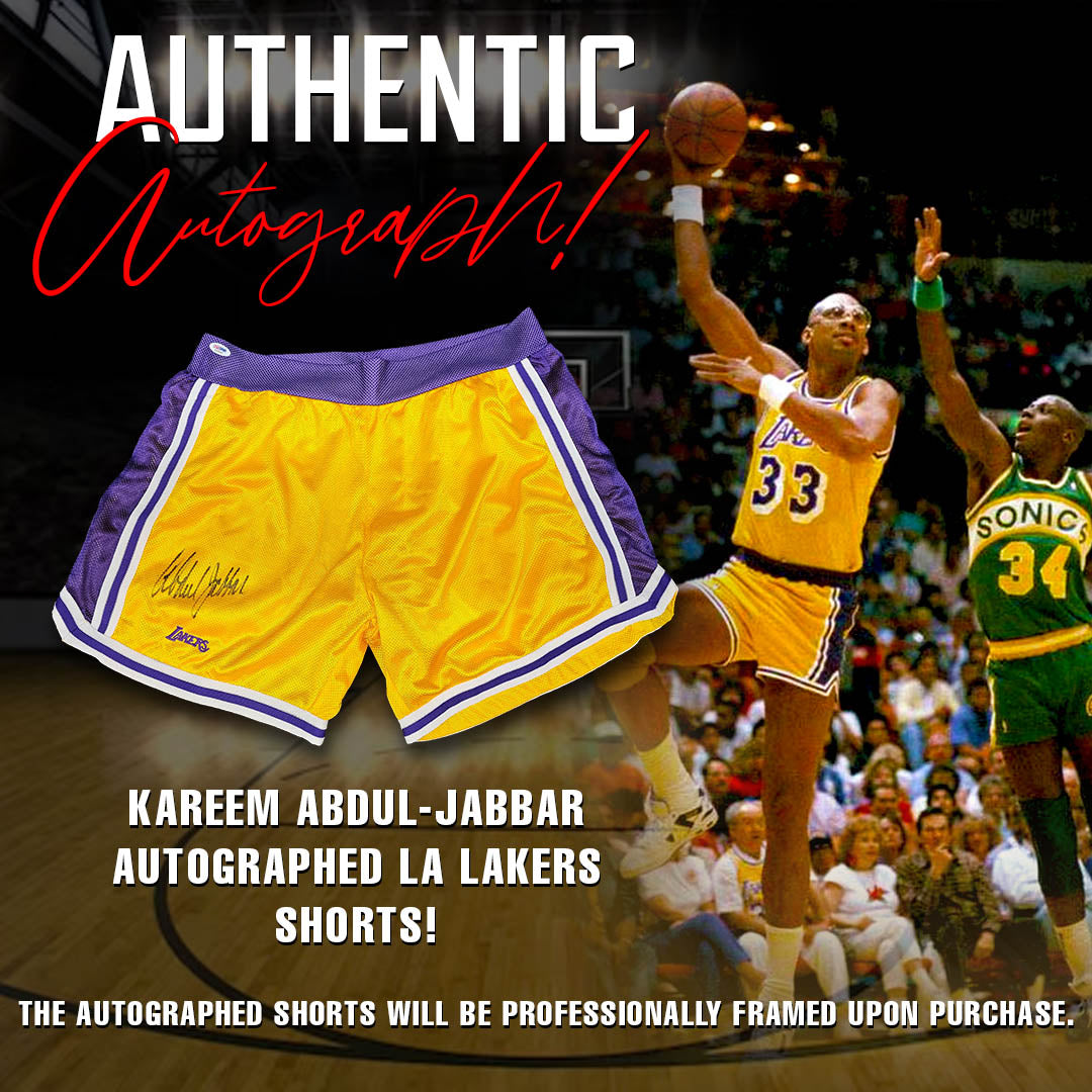 Kareem Abdul-Jabbar – Los Angeles Lakers – Autographed Shorts