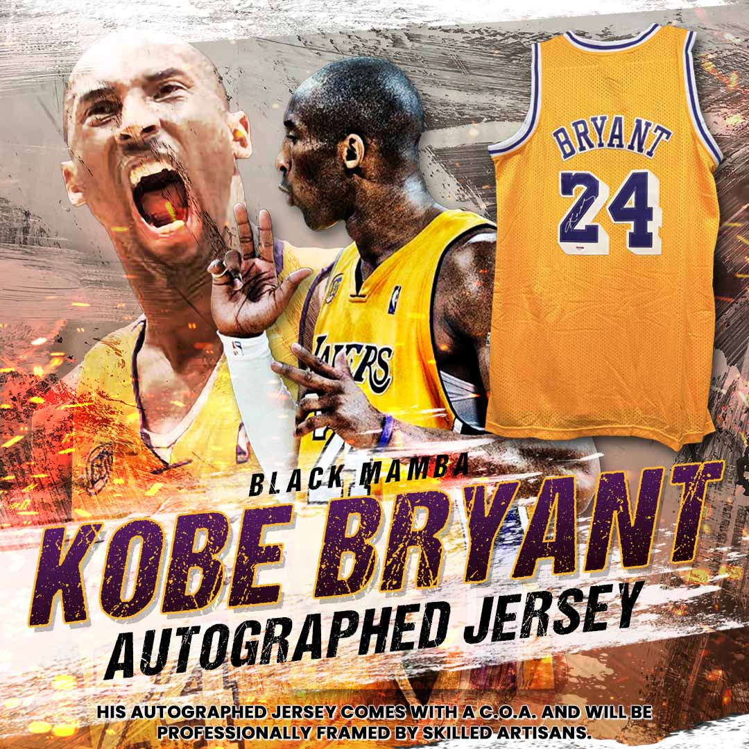 Kobe Bryant – Los Angeles Lakers – #24 Autographed Jersey