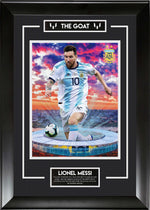 Load image into Gallery viewer, Lionel Messi - The GOAT - Framed 3D Holographic