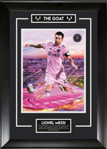 Load image into Gallery viewer, Lionel Messi - The GOAT - Framed 3D Holographic