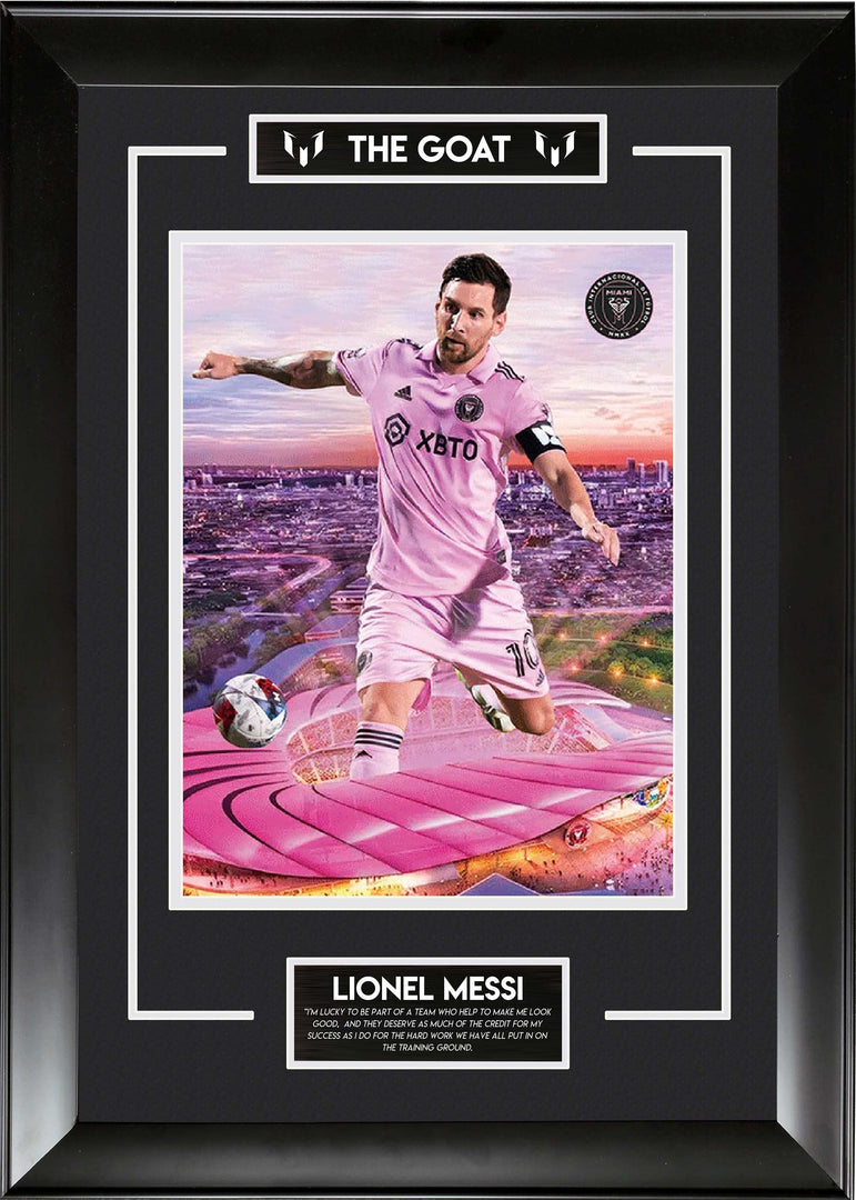 Lionel Messi - The GOAT - Framed 3D Holographic