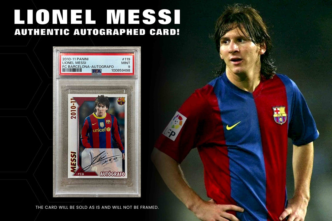 Lionel Messi Autographed Card