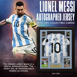 Load image into Gallery viewer, Lionel Messi Autographed Framed Jersey with Collectible GRF Cards