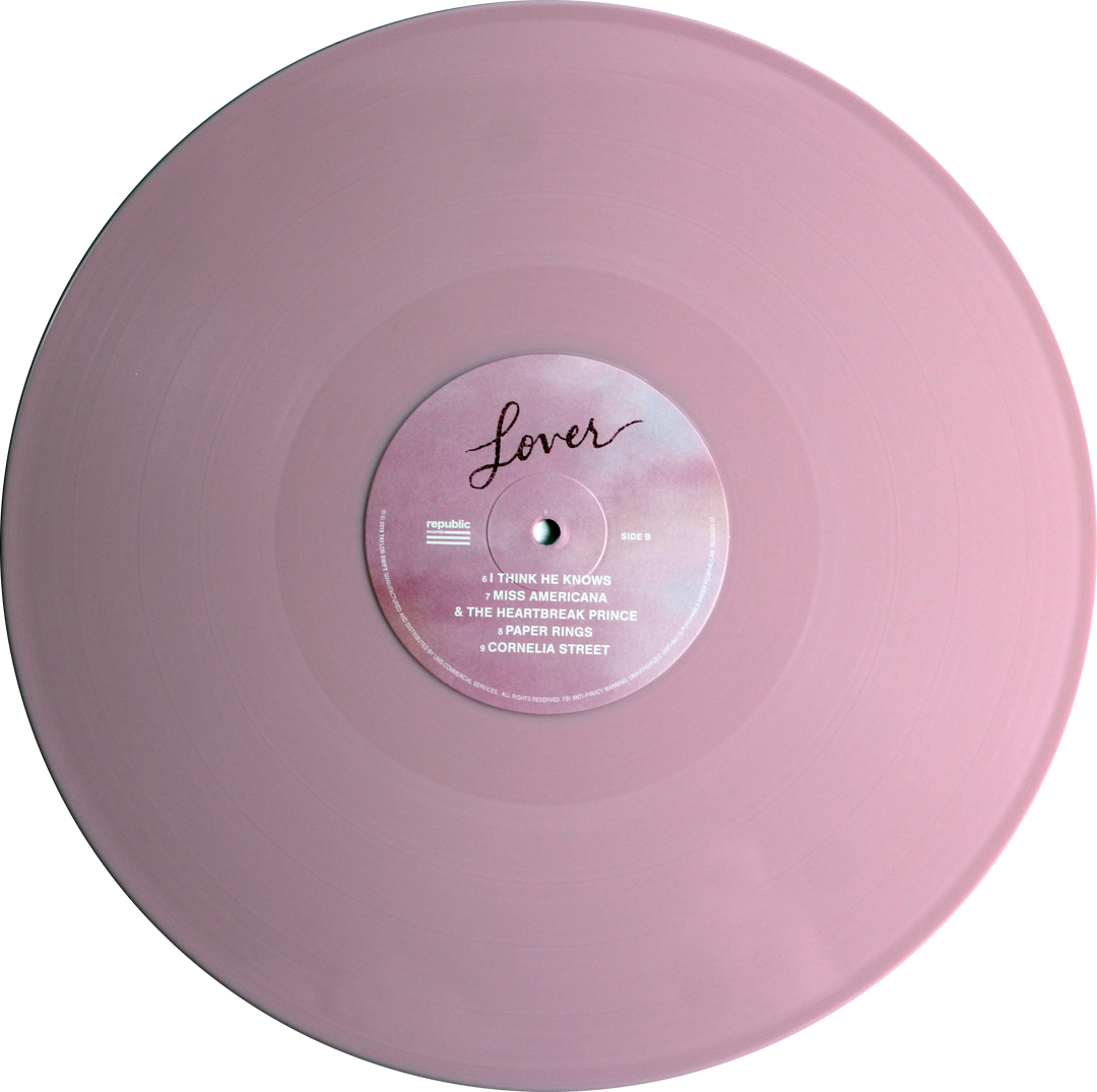 Taylor Swift –&nbsp;Lover – Framed Pink Vinyl Display