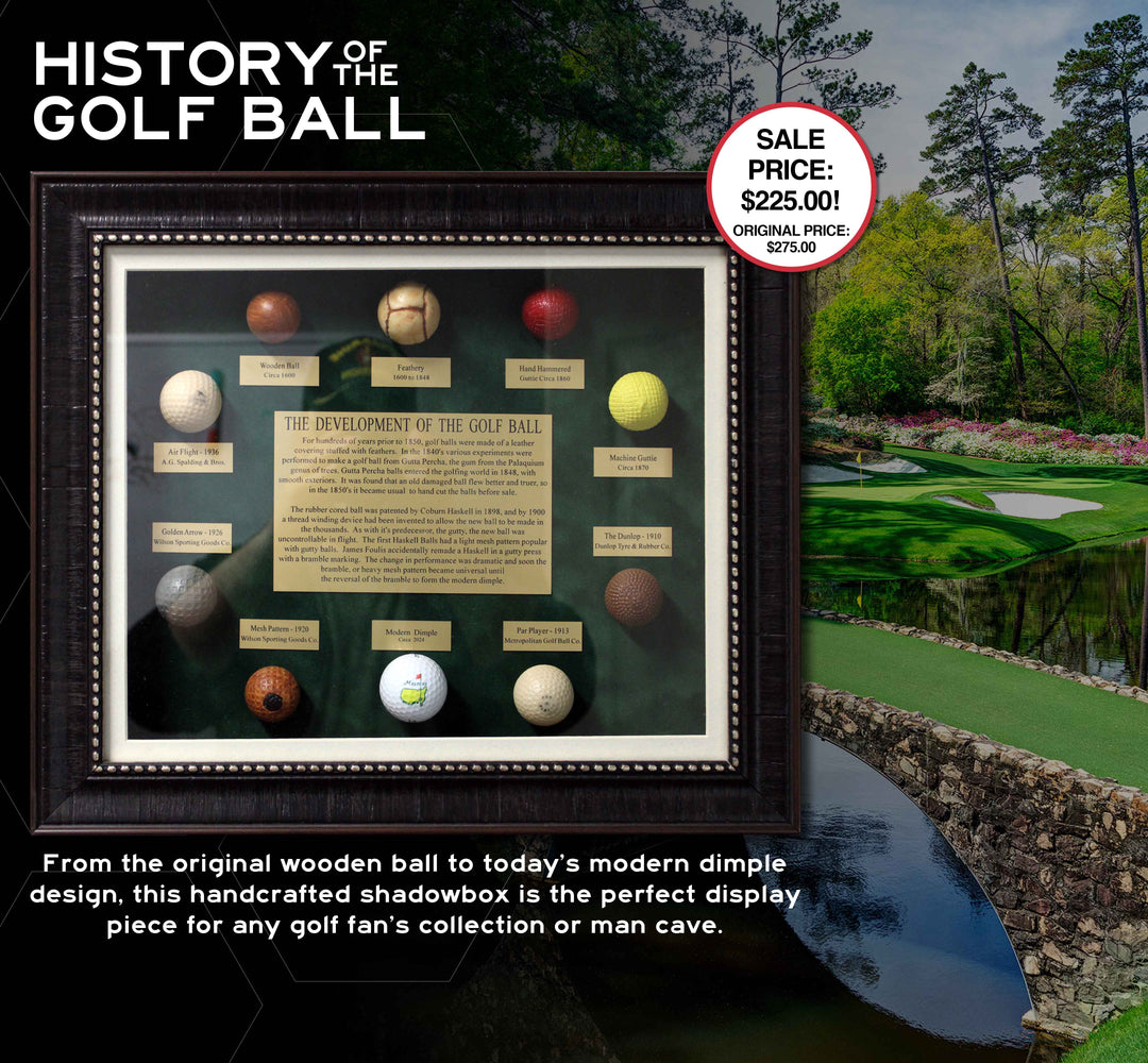 History of the Golf Ball - Shadowbox