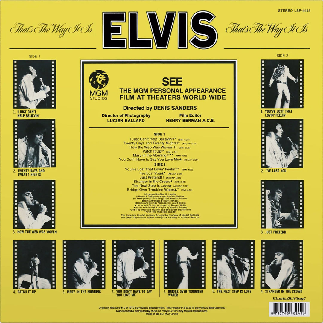 Elvis Presley – That’s the Way It Is – Framed Red Vinyl Display