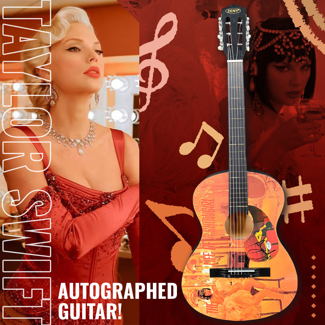 Taylor Swift - The life of a Showgirl Autographed Guitar Shadowbox!
