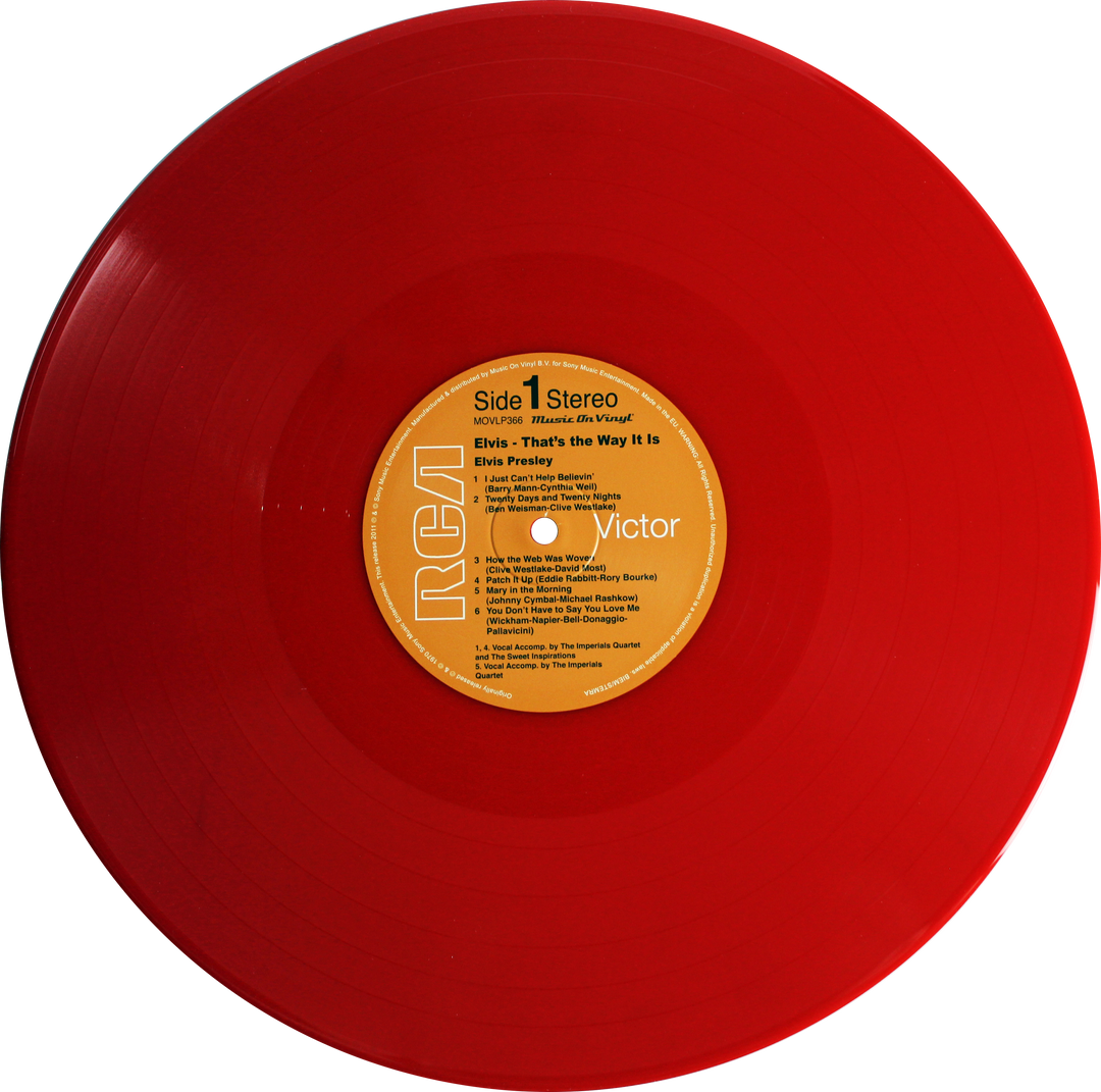 Elvis Presley – That’s the Way It Is – Framed Red Vinyl Display