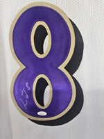Load image into Gallery viewer, Lamar Jackson - Baltimore Ravens - Autographed Jersey - Framed
