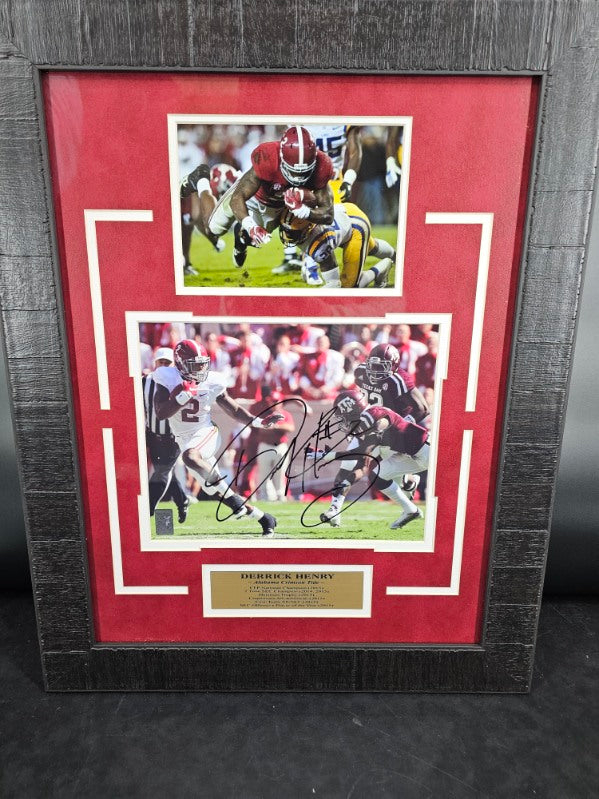 Derrick Henry - Alabama Crimson Tide - Autographed Framed Photo