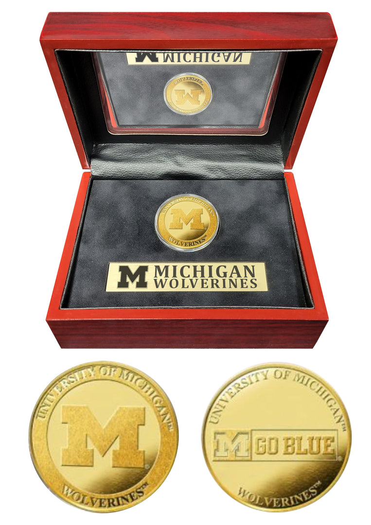 Michigan Wolverines Coin Display