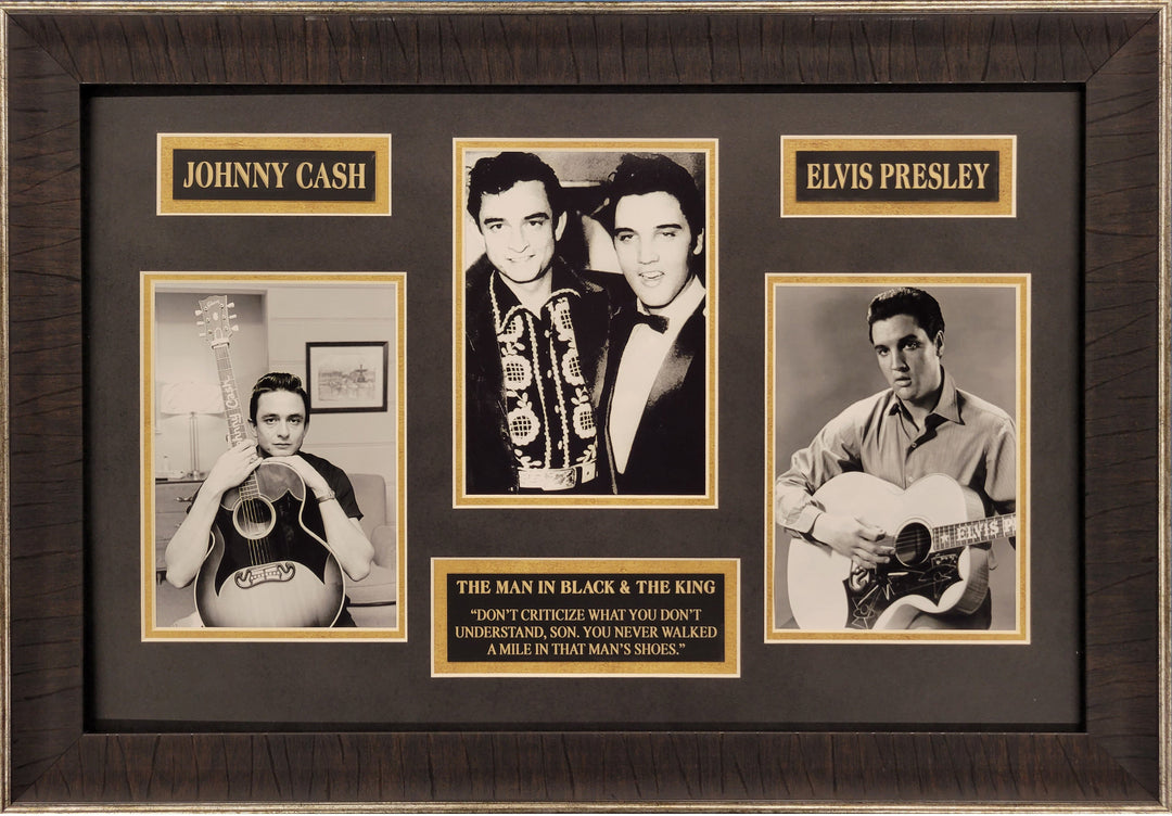 Johnny Cash | Elvis Presley | Framed Photo
