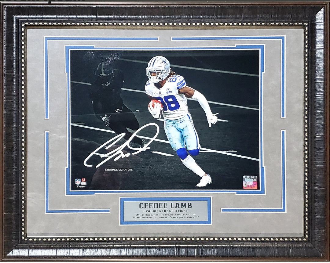 CeeDee Lamb - Dallas Cowboys - Spotlight with Facsimile Signature