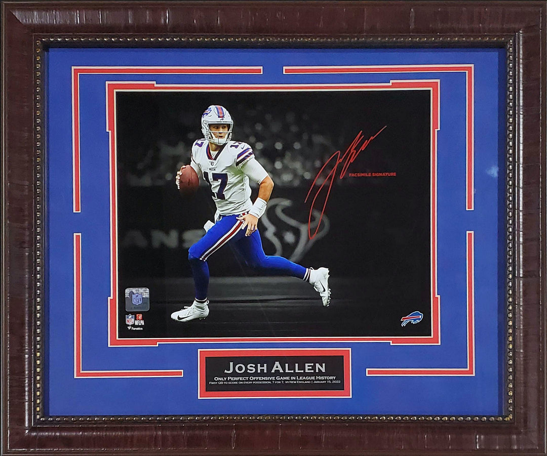 Josh Allen - Buffalo Bills - Spotlight with Facsimile Signature