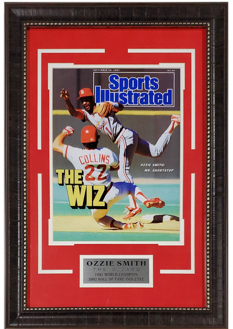 Ozzie Smith The Wiz | SI Cover | Framed Photo