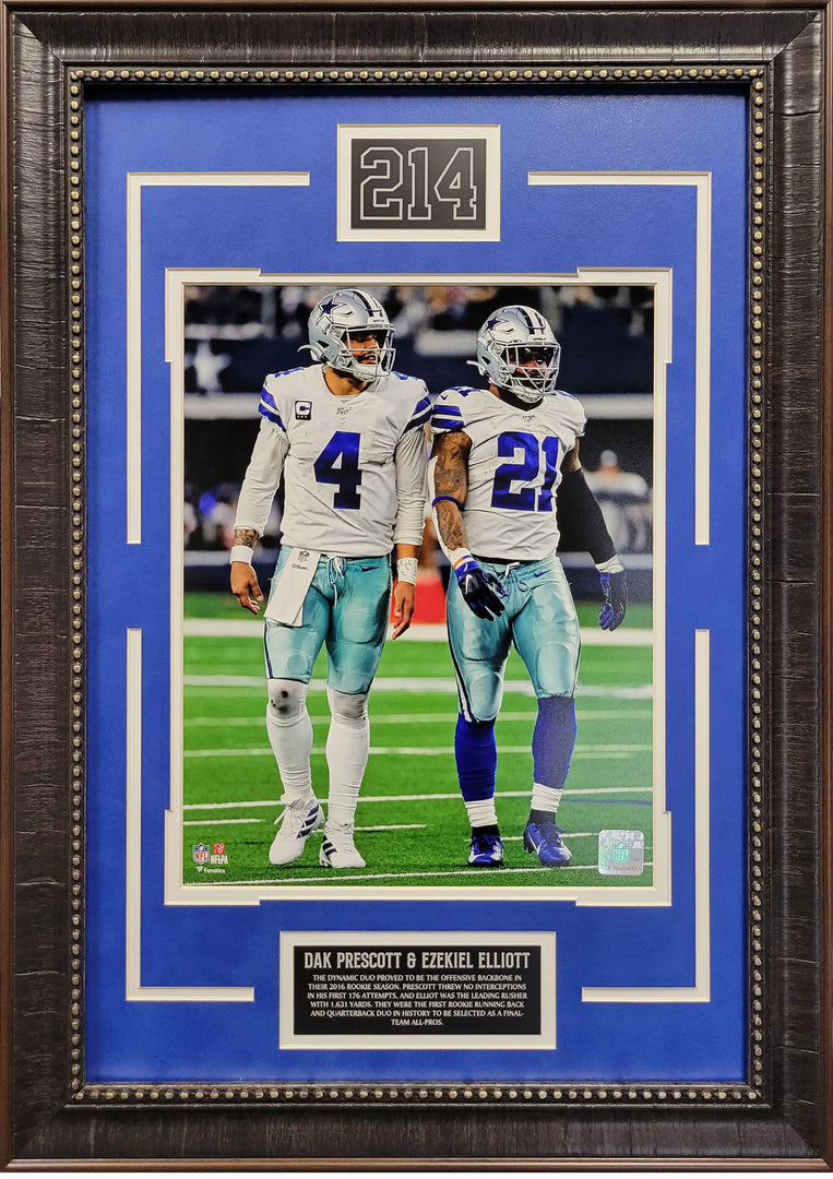 Dak Prescott & Ezekiel Elliott - Dallas Cowboys Framed Photo