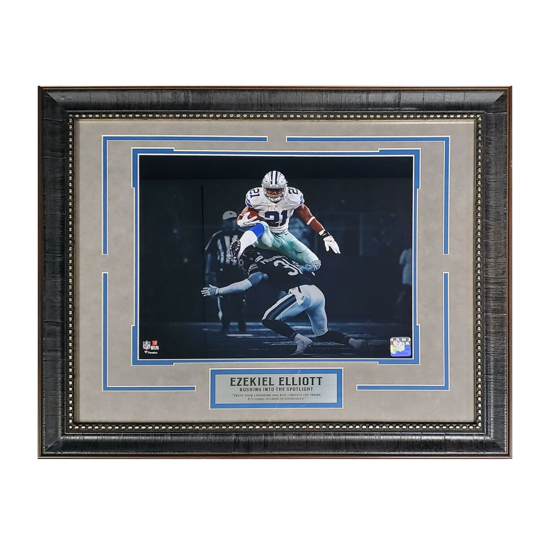 Ezekiel Elliott | Rushing Into The Spotlight | Framed Photo