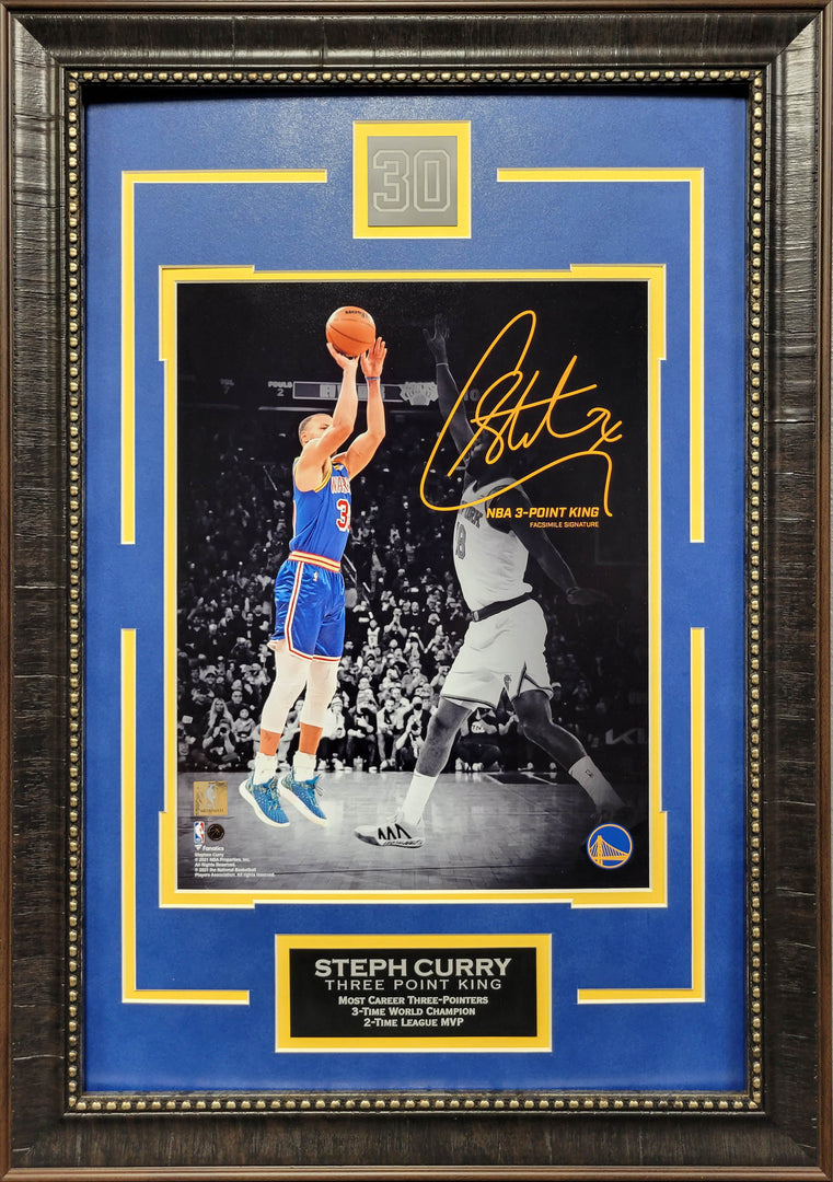 Steph Curry | 3 Point King | Framed Photo