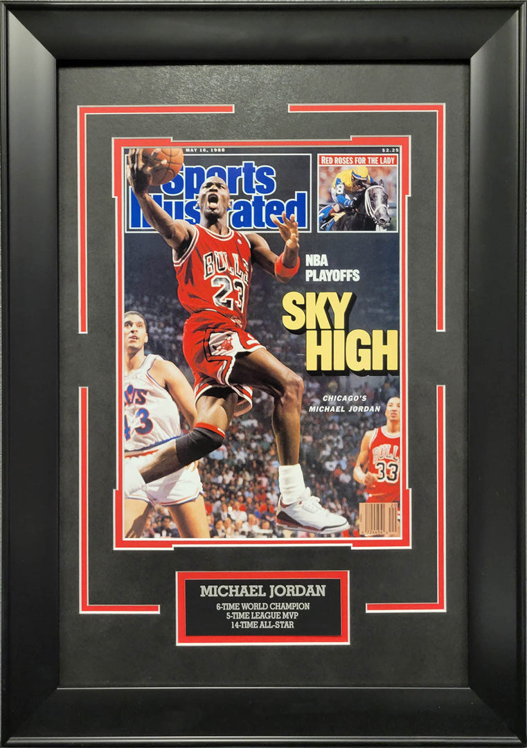 Michael Jordan | Sky High SI Cover | Framed Photo