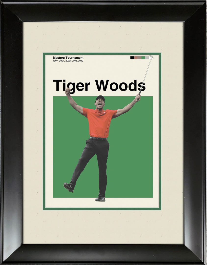 Tiger Woods - Mid-Century Art