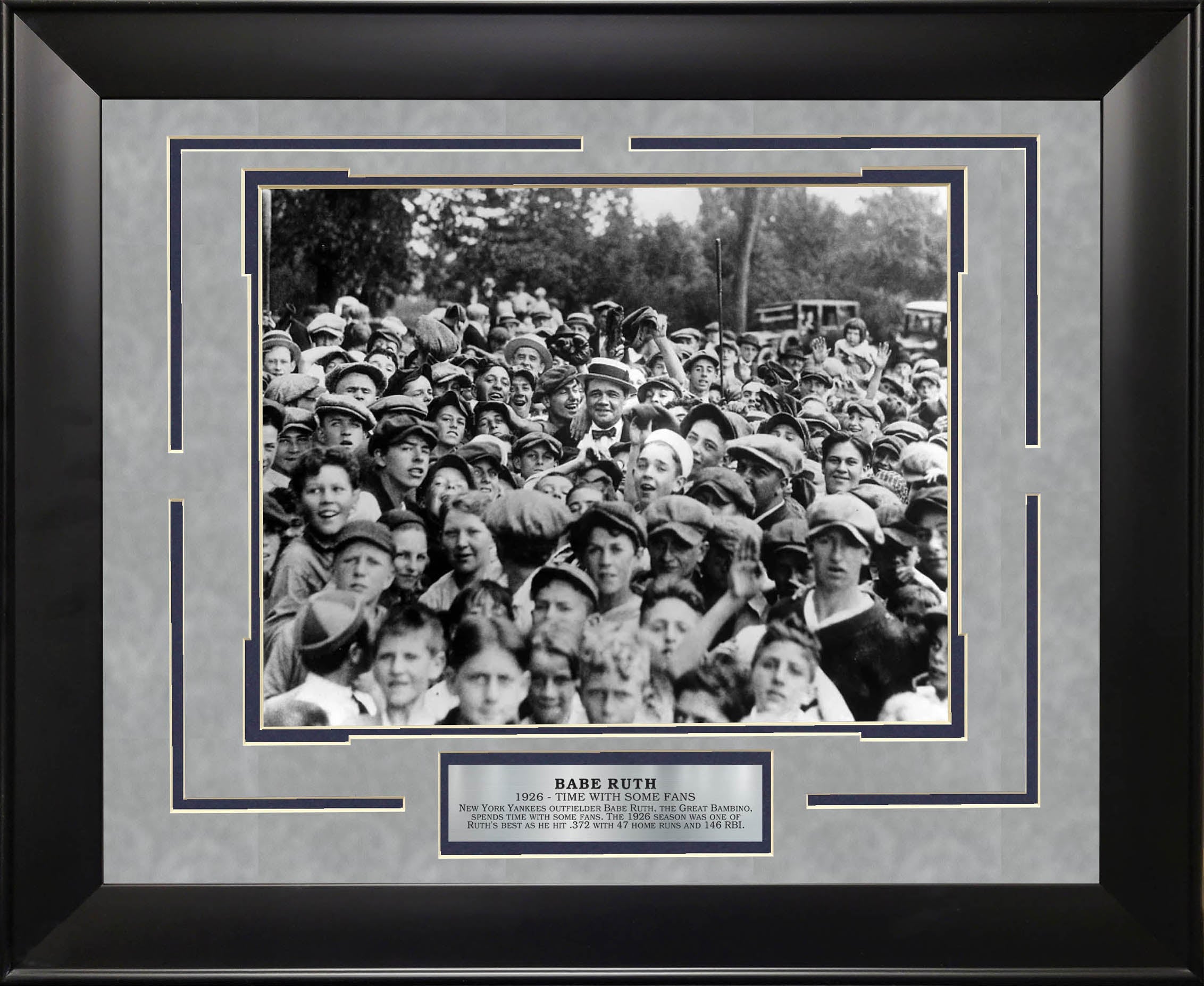 Babe Ruth - New York Yankees - Time With Some Fans