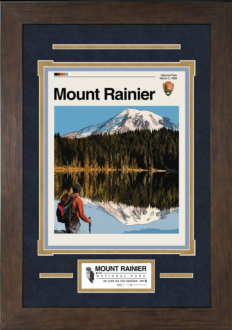 Mount Rainier National Park - Mid-Century Art