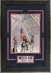 911 Firemen Raising US Flag